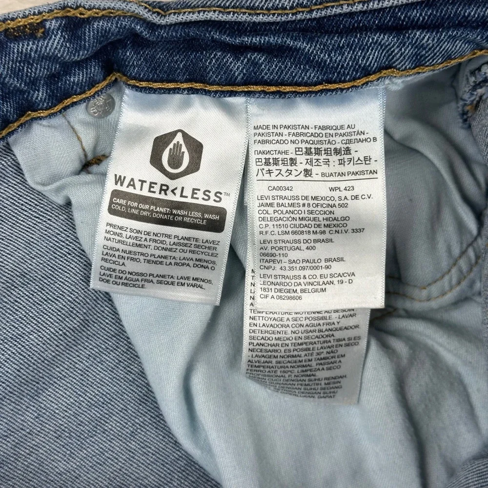 Levi's Jeans Mens 505 Regular Fit 36X34 Blue‎ Straight Leg Stretch Denim